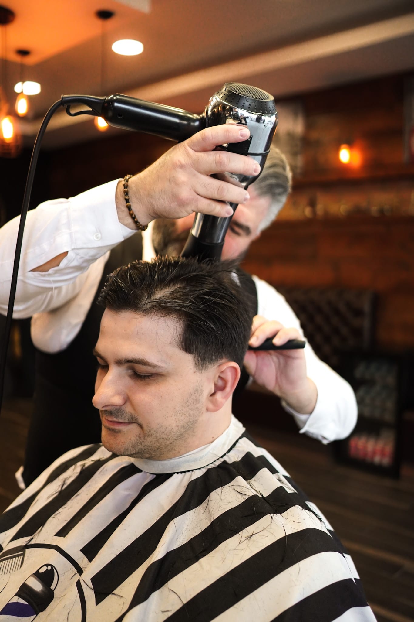 Precision cut and style at Groom